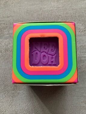 MINI NeeDoh Kids Sensory Squeeze Cube - Purple